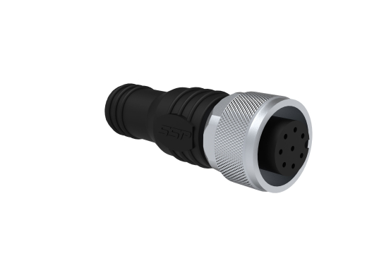 M12-Stecker, 8 polig