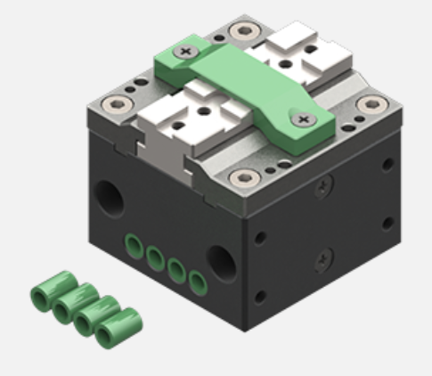 Selbstzentrierender, pneumatischer Parallelgreifer, 2/8 bar, G1/8