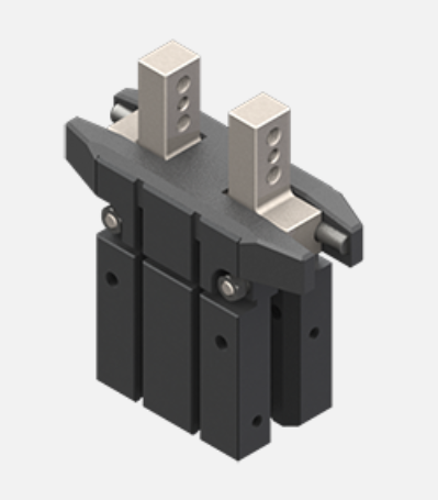 Selbstzentrierender, pneumatischer Parallelgreifer, 1/8 bar, M5