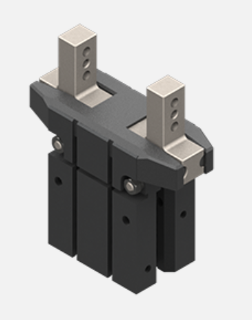 Selbstzentrierender, pneumatischer Parallelgreifer, normal geöffnet 4/8 bar, M5