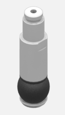 EPDM-Innengreifer, Größe 20 mm, mit koaxialer M5-Versorgung, 4,5/8 bar