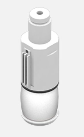 Dehnungsgreifer Silikon, Größe 51 mm, mit koaxialer Versorgung G1/8, 4,5/8 bar