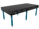 Schweißtisch ECO 8 mm – 2400 × 1200 mm – auf Füßen – diagonales Raster