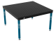 Schweiß- & Montagetisch BASIC 12 mm – 1500 × 1480 mm – auf Füßen – diagonales Raster