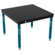 Schweiß- & Montagetisch BASIC 12 mm – 1200 × 1200 mm – auf Füßen – Ø16 mm / 100×100 mm Raster