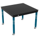 Schweiß- & Montagetisch BASIC 12 mm – 1200 × 1200 mm – auf Rädern – Ø16 mm / 100×100 mm Raster