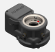 Electric quick changer, 24Vdc, robot side, payload 5kg, IP40, M8 straight male connector, 8 poles, NPN control, 2 NPN digital outputs, 3 pneumatic connections for ø4 pipe. Centering pins included