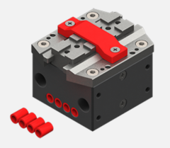 Selbstzentrierender, pneumatischer Parallelgreifer, 2/8 bar, G1/8