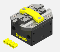 Selbstzentrierender, pneumatischer Parallelgreifer, 2/8 bar, G1/8