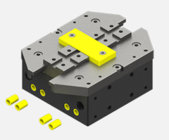 Selbstzentrierender, pneumatischer Parallelgreifer, 2/8 bar, G1/8