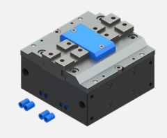 Selbstzentrierender, pneumatischer Parallelgreifer, 2/8 bar, G1/8