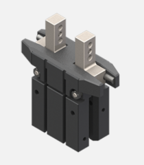 Selbstzentrierender, pneumatischer Parallelgreifer, 1/8 bar, M5