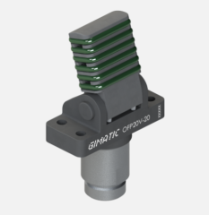 Pneumatischer Einfinger-Spanngreifer, Durchmesser 20 mm, 2/8 bar, M5, Belag Viton®