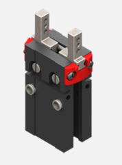 Selbstzentrierender, pneumatischer Parallelgreifer, normal geöffnet, 4/8 bar, M3